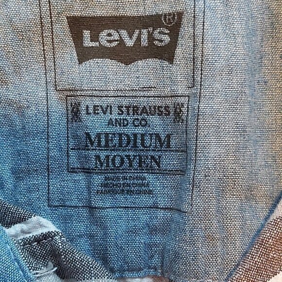 Levi Strauss Boys Long Sleeve Plaid 200% Cotton Shirt Size - Medium - Picture 5 of 5